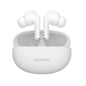 Sounarc Q1 Ergonomic Fit Wireless Bluetooth Earbuds - White (SOU-0002)