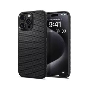 Spigen Liquid Air Matte Black Case For Apple iPhone 15 Pro (ACS06704)