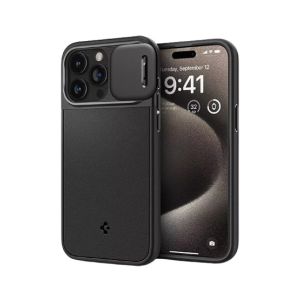 Spigen Optik Armor MagFit Case For Apple Iphone 15 Pro Black (AGL07184)