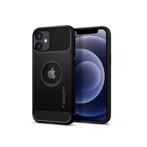 Spigen Rugged Armor Case For iPhone 12 Mini - Matte Black