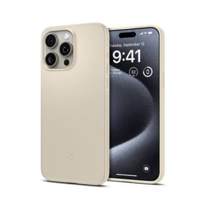 Spigen Thin Fit Mute Beige Case For Apple iPhone 15 Pro Max (ACS06551)