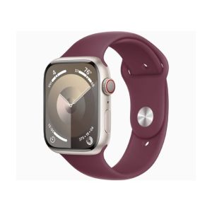 Apple Watch Series 9 Starlight Aluminum Case With Sport Band-GPS & Cellular-45 mm-Mulberry