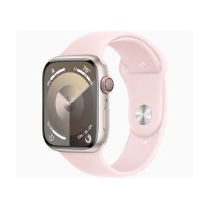 Apple Watch Series 9 Starlight Aluminum Case With Sport Band-GPS & Cellular-45 mm-Light Pink