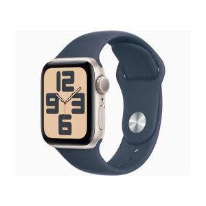 Apple Watch SE 2023 Starlight Aluminum Case With Sport Band-Storm Blue-GPS-40mm