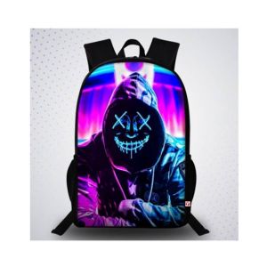 Traverse Marshmello Printed School Bag For Unisex (T242TWH)