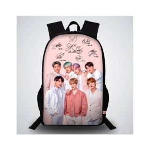 Traverse BTS Printed School Bag For Unisex (T393TWH)