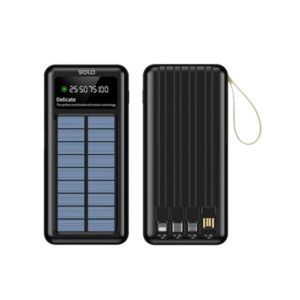 Yolo Titan 10 10000mAh Solar Charging Powerbank Black