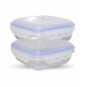 TPWfamily Air Tight Kitchen Storage Box 2 Pieces Set (1 Litre)