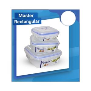 TPWfamily Rectangle Food Storage Box 3 Pcs Set (3.96 Litre)