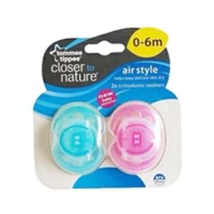 Tommee Tippee Baby Air Style Soother 6-18M Pack Of 2 (TT 433360)