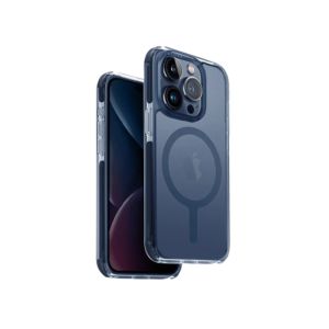 UNIQ Combat Magnetic Charging Case For iPhone 15 Pro (Smoke Blue)