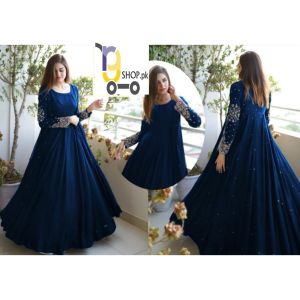 Rg Shop Long Maxi Trouser 3Piece -Blue