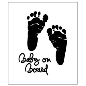Wish Hub Baby On Board Car Sticker