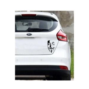 Wish Hub Mask Man Car Sticker