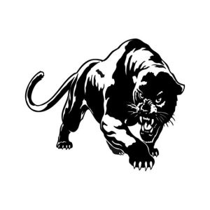 Wish Hub Wild Panther Hunting Car Sticker