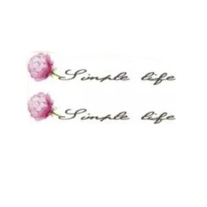 Ferozi Traders Red Blossom Flower Temporary Tattoo Sticker