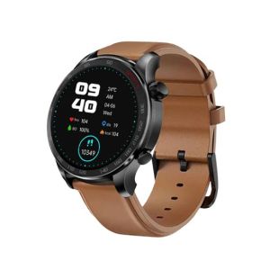 Yolo Ultron Smart Watch Leather Strap-Deep Black