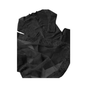 Zamzam 3pc Embroidered Dress For Women-Just Black