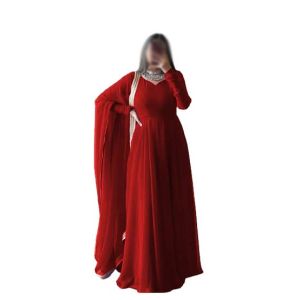 ZamZam Duppata Maxi For Women -Red