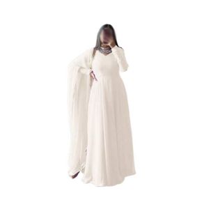 ZamZam Duppata Maxi For Women -White
