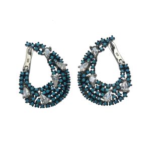 Zed Eye Harp Earrings For Women (ISE040)