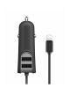 iShopping - Baseus Dual USB Fast Car Charger For iPhone Black