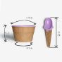 iShopping - AGM Ice Cream Cup With Spoon Pack Of 6