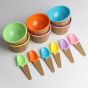 iShopping - AGM Ice Cream Cup With Spoon Pack Of 6