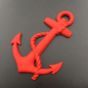 iShopping - G-Mart 3D Anchor Car Decoration Sticker - Red