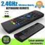 iShopping - M.Mart 2.4G Wireless Qwerty Keyboard Remote Control For Smart TV (MX3)