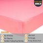 iShopping - Rainbow Linen Jersey Fitted Bed Sheet Single Size Hot Pink (RHP108)