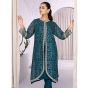 iShopping - Azure Glowing Fern Organza Festive Unstitched 2 Piece Suit Green (GFAZK173)