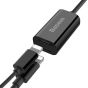 iShopping - Baseus L36 Lightning to Double Lightning Adapter Black