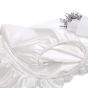 iShopping - Maguari Silk Fitted King Bed Sheet With Pillow Covers White