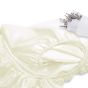 iShopping - Maguari Silk Fitted Single Bed Sheet With Pillow Covers Off White