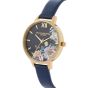 iShopping - Olivia Burton Enchanted Garden Women's Watch Navy Blue (OB16EG113)