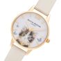 iShopping - Olivia Burton Illustrated Animals Cat Vegan Women's Watch Beige (OB16WL75)