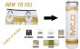 iShopping - MCD Punching Bag & Boxing Kit Full Set White/Golden