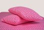 iShopping - Maguari Circle Dots Design Double Bed Sheet Pink (0336)