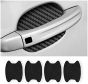 iShopping - M.Mart Car Door Handle Fiber Sticker Black Pack Of 4