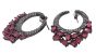 iShopping - Zed Eye Red Crescent Earrings For Women (ISE158)