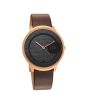 iShopping - Titan Edge Baseline Collection Men's Leather Watch - Brown (1843WL03)
