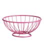 iShopping - Premier Home Round Base Helix Fruit Basket Hot Pink (508345)