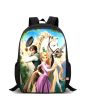 iShopping - Traverse Tangled Digital Printed Kids School Bag - Black (T97S)