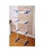 iShopping - AGM Portable 3 Tier Clothes Drying Stand Blue/White