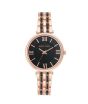 iShopping - Anne Klein Bangle Women's Watch Rose Gold & Black (AK/3276BKRG)