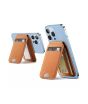 iShopping - ESR Vegan Leather Magsafe Wallet & Stand Tan Brown Suede (AMT-9750)