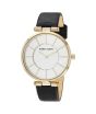 iShopping - Anne Klein Leather Watch For Women Black (AK/3696SVBK)