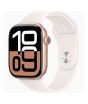 iShopping - Apple Watch Series 10 Rose Gold Aluminum Case With Rubber Sport Band