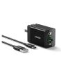 iShopping - Anker PowerPort+ 1 Charger With USB C Cable - Black (B2013112)